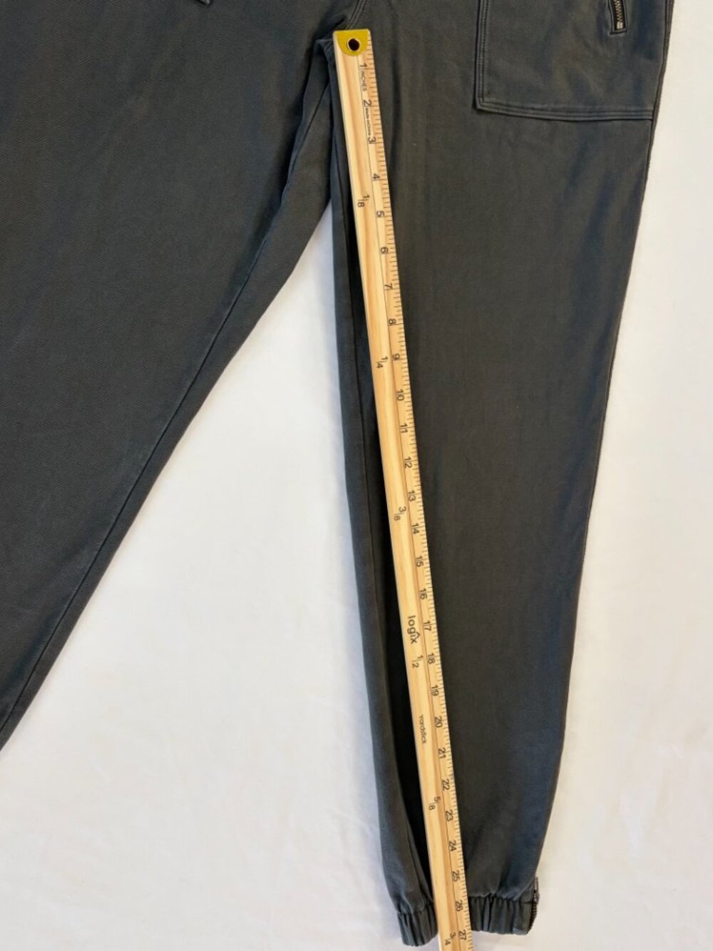 Athleta Women's 10 Gray Jogger Pants Drawstring Elastic Waist Pockets Stretch - Picture 3 of 9